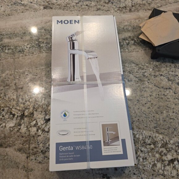 Moen Genta Single Hole Single-Handle Bathroom Faucet - Chrome Brand New WS84760 - Picture 1 of 1